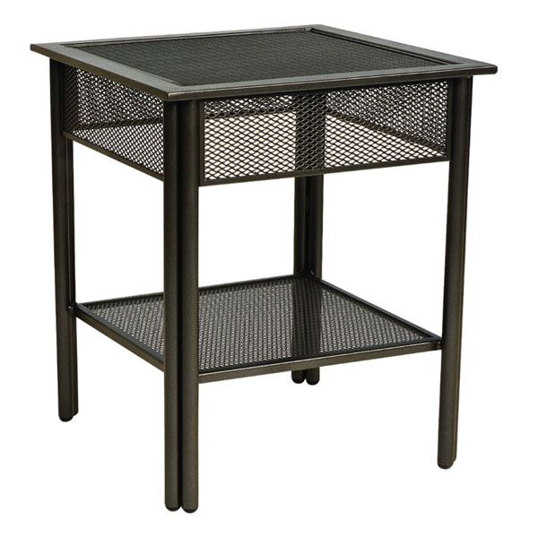 Jax 21'' Wide Square Micro-Mesh Top End Table by Woodard - Image 2